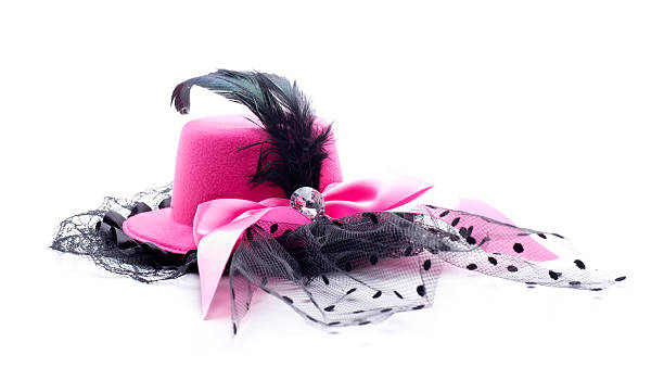 pink headdress stock photo