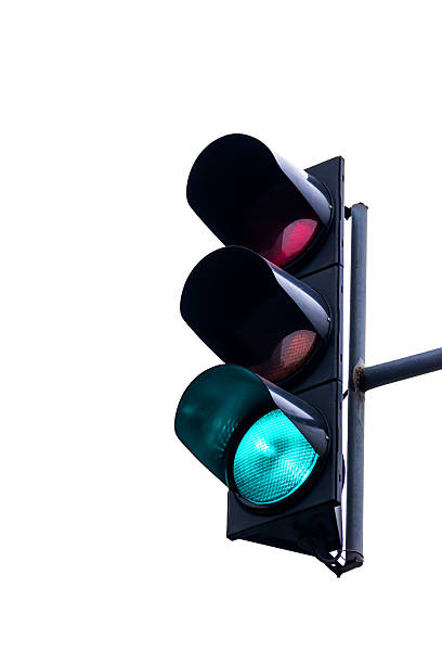 istock Traffic light with a burning green signal 470495718