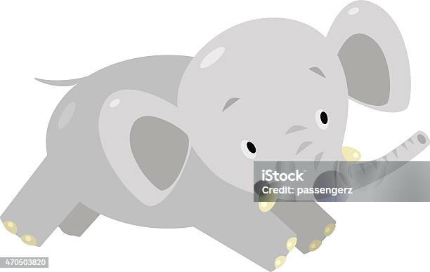 Little Funny Elephant Or Jumbo Stock Illustration - Download Image Now -  2015, Animal, Cartoon - iStock