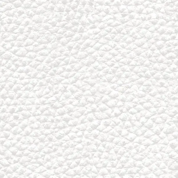 Vector illustration of Realistic White Seamless Leather Background Texture - Illustration