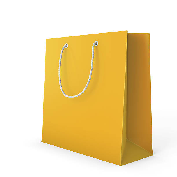 istock Color shopping bag on a white 470506470