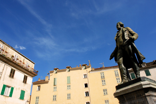 Pascal Paoli statue in Corte city