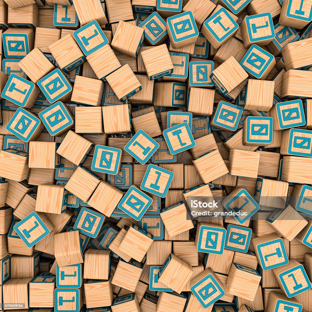 Binary Blocks Background Stock Photo - Download Image Now - Binary Code ...