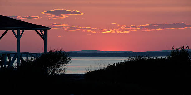 istock Red sky on a coastal horizon 470509804
