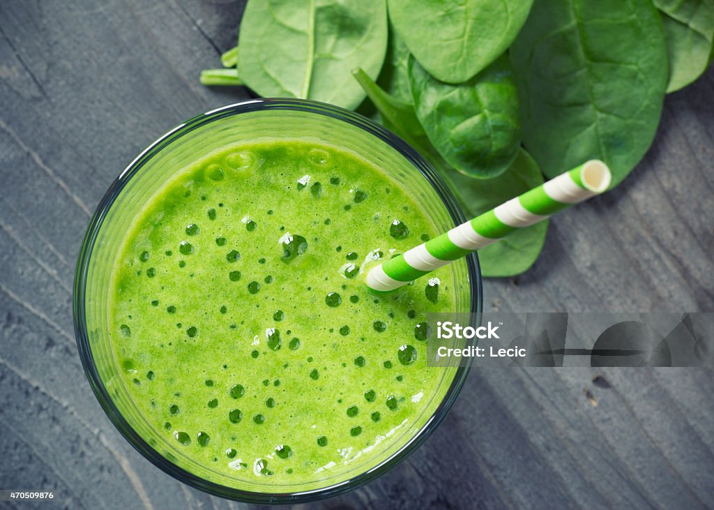 Spinach smoothie Smoothie Stock Photo