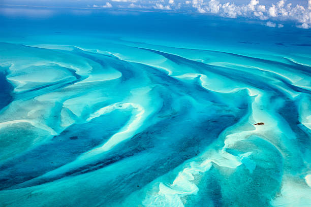 Bahamas aerial stock photo
