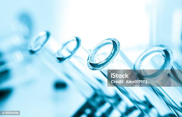 Test Tubes Closeupmedical Glassware Stock Photo - Download Image Now - 2015, Beaker, Biology