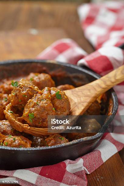 Meatballs With Tomato Sauce Stock Photo - Download Image Now - 2015, Beef, Brown