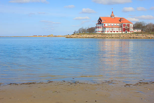 Red house by the sea in Sweden
