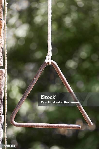 Dinner Bell Stock Photo - Download Image Now - Dinner Bell, Triangle - Percussion Instrument, Triangle Shape