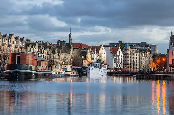 Photo of Historic Leith Harbour at Sunset