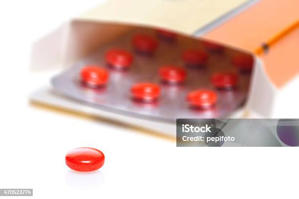 Rote Tabletten Stockfoto und mehr Bilder von 2015 - 2015, Behälter, Blase - Verletzung