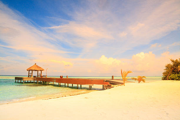 istock Wooden wharf with pavilion 470524010