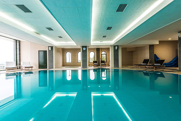 istock View of a large interior swimming pool 470532004