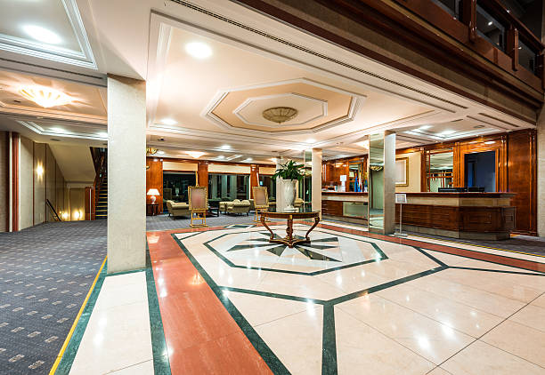 istock Contemporary lobby in a hotel 470532014