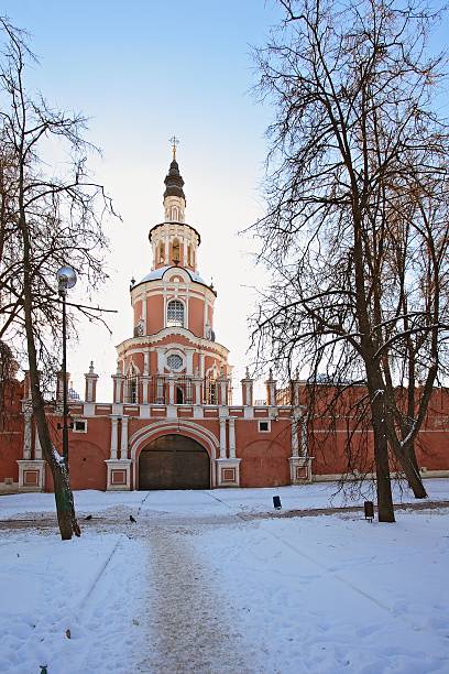 istock Donskoy Monastery. Gate church and surrounding wall. 470537415