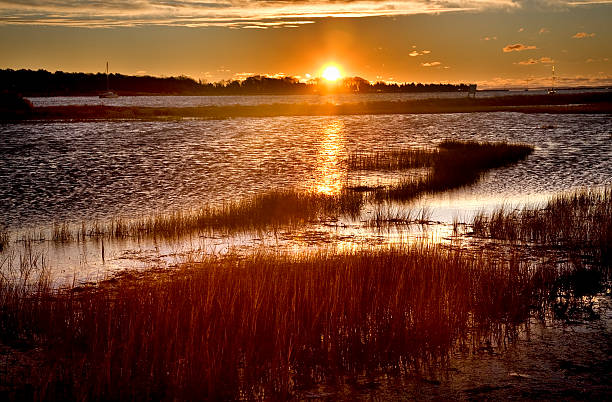 istock Padnaram Harbor Dartmouth Massachusetts at Sunrise 470538430