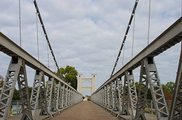 Waco Suspension Bridge stock photo