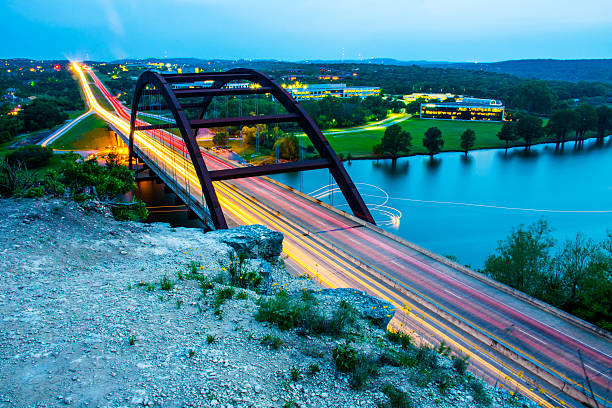 istock Pennybacker Bridge Long Exposure West Cliff 360 Bridge 470543586