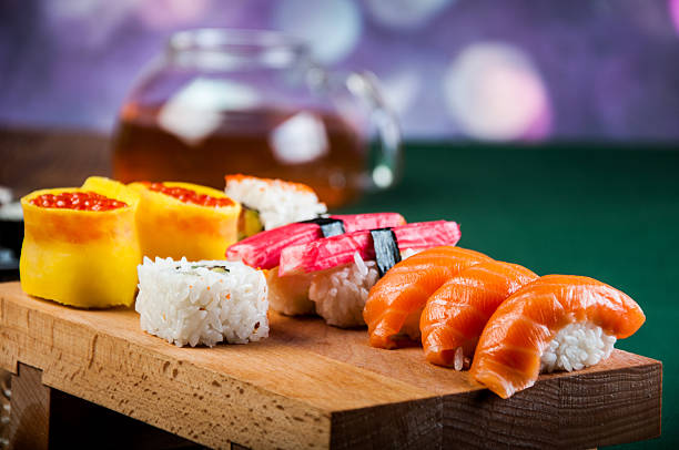Colorful, tasty sushi set from JapanColorful, tasty sushi set from Japan