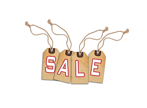 istock Sale concept, formed of textured tags 470548594