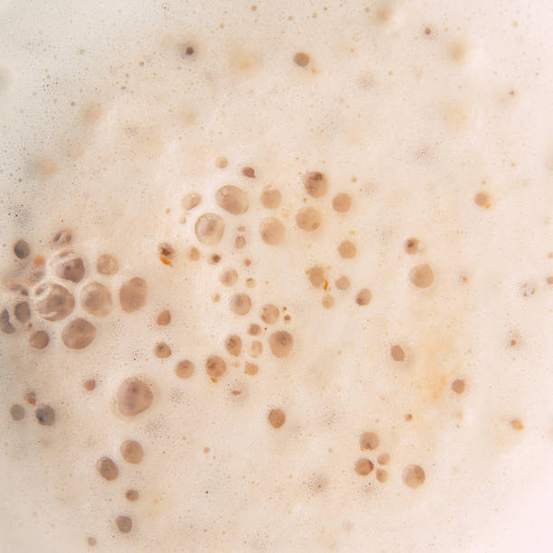 istock Milk foam in the coffee as a background 470549353