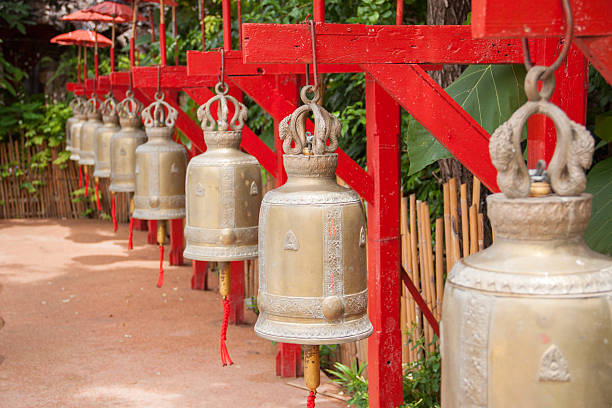 istock Bells in Wat Phan Tao, Chiang Mai, Thailand 470551276