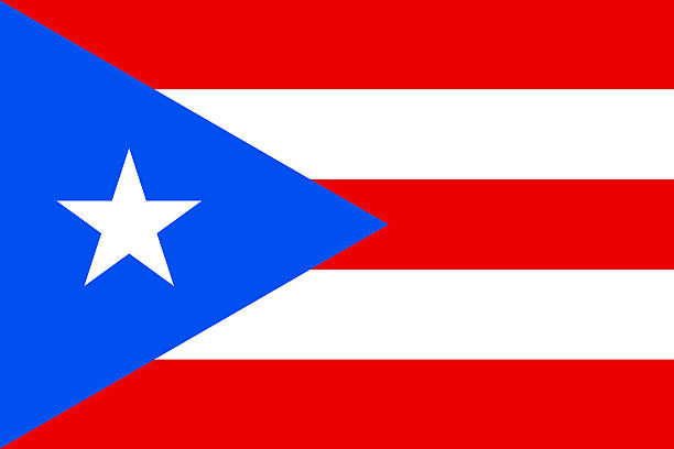 bandera de puerto rico - flagged fotografías e imágenes de stock