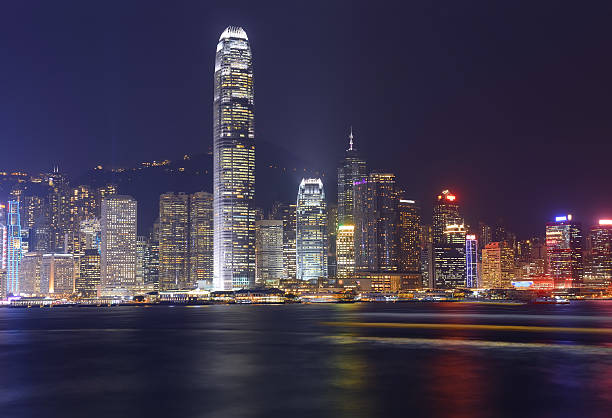 istock Hong Kong city skyline panorama at night 470554297