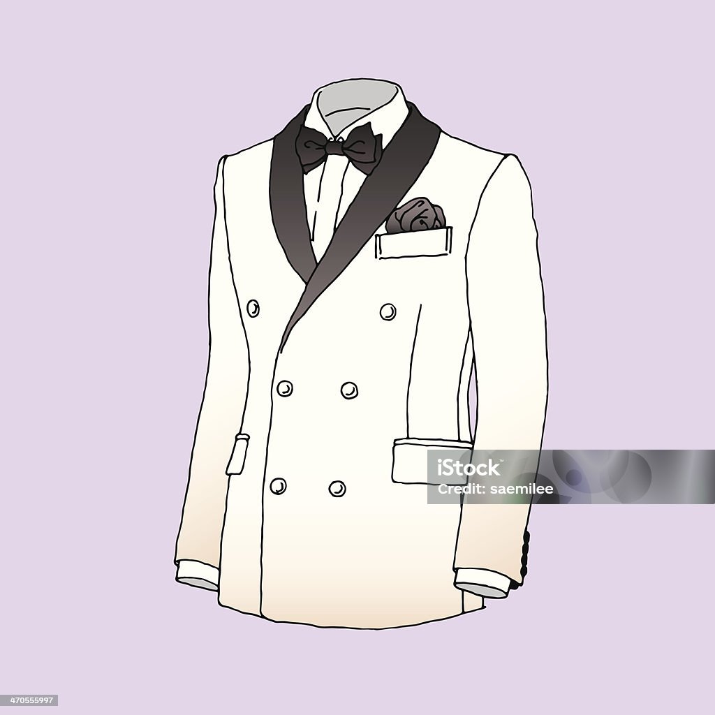 tuxedo Vector illustration of white and black tuxedo. EPS10, AI CS, high res jpeg included. Jacket stock vector