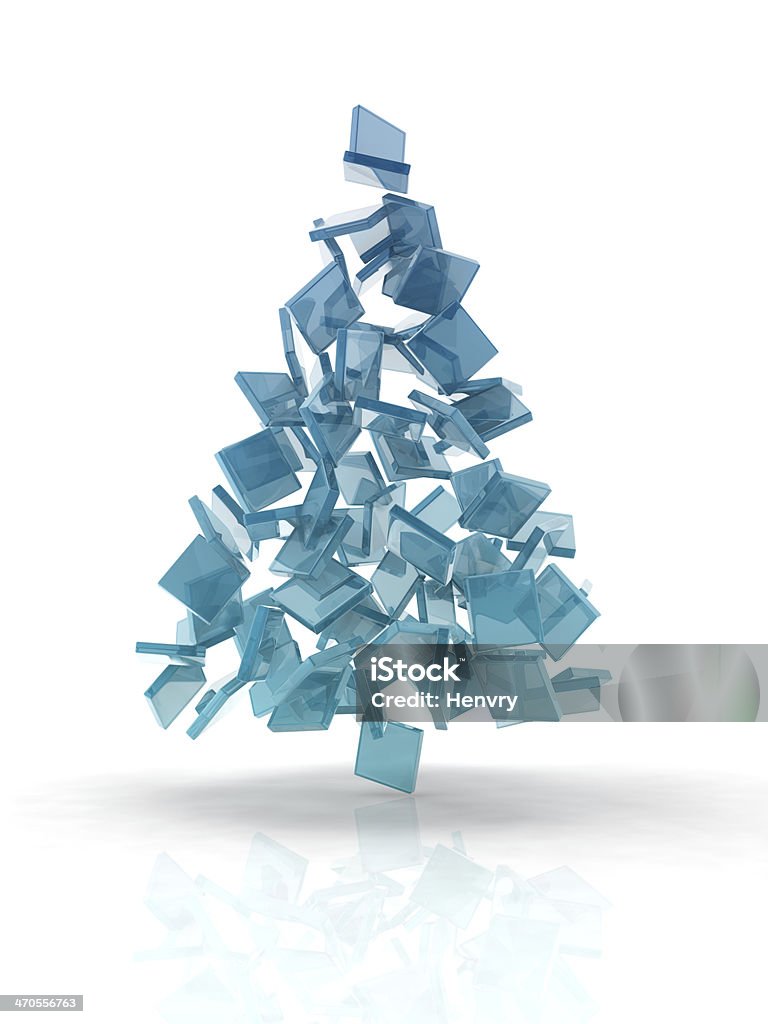 Christmas Weihnachtsbaum - Lizenzfrei Würfel - Geometrische Form Stock-Foto