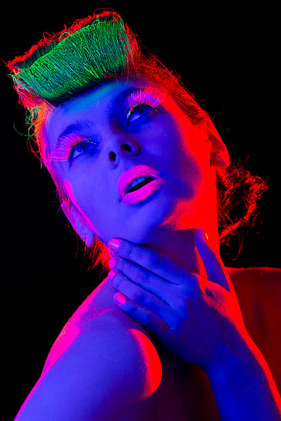 istock Women Portrait in Neon Lights 470563647