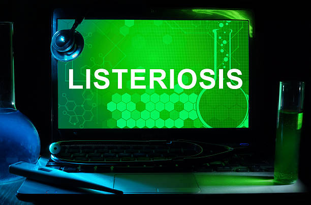 istock Computer with words Listeriosis. 470573382