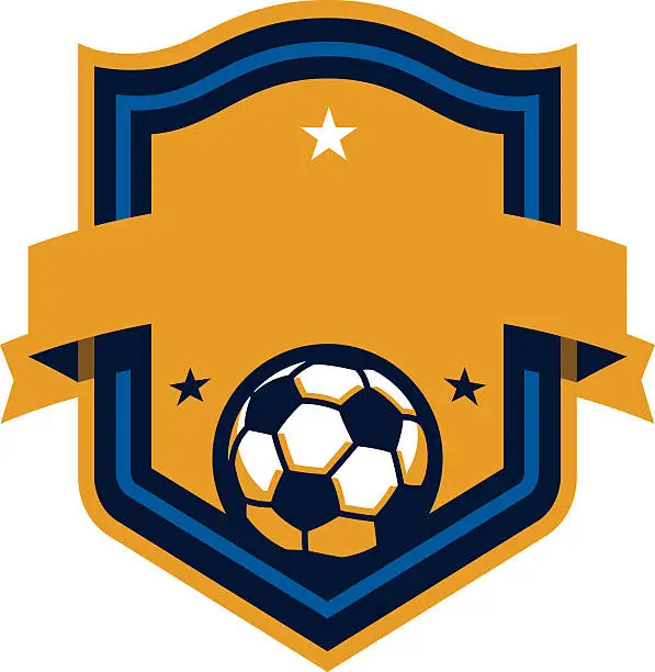 Vector illustration of Soccer Shield