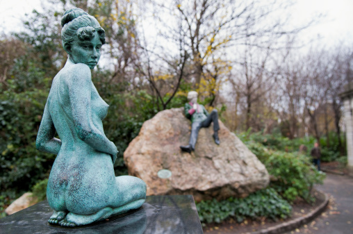 Statue of woman in Dublin's Merrion Square (Archbishop Ryan Park)