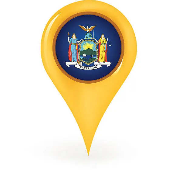 Vector illustration of Location New York