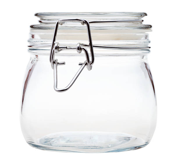 istock closed Swingtop Bale glass jar isolated on white 470585795