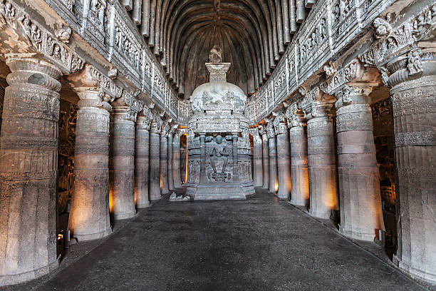 istock Ajanta caves, India 470586170