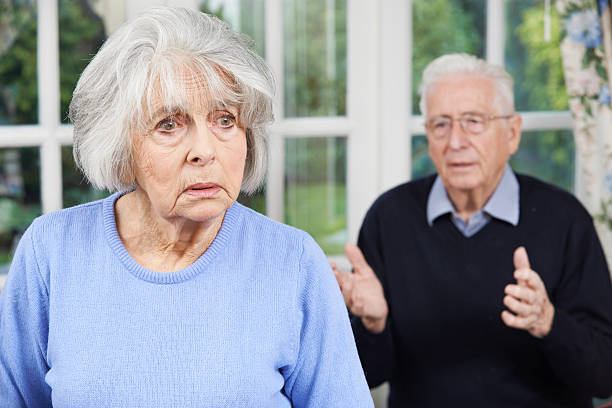 istock Unhappy Senior Couple At Home Together 470586470