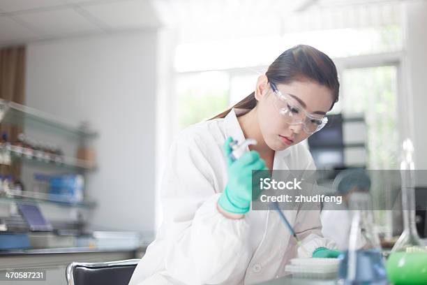 Scientists Working At The Laboratory Stock Photo - Download Image Now - Adult, Asian and Indian Ethnicities, Beaker