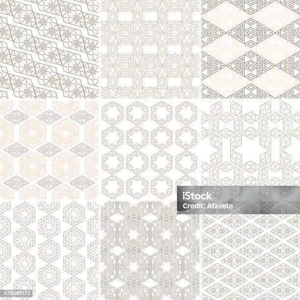 3 Pattern Set Pattern Set Stock Illustration - Download Image Now - 2015, Abstract ...