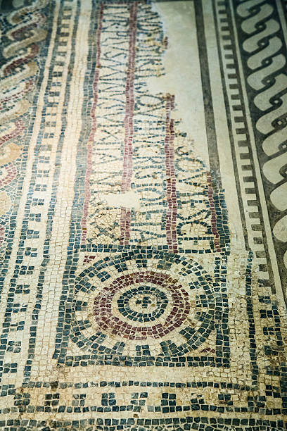 istock Old greek floor mosaic 470589190