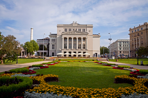 Latvian National Opera Theater in Riga