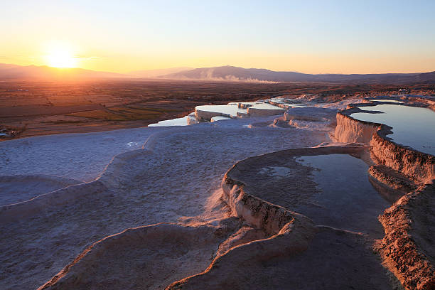 istock Dusk of dry Pamukkale Turkey 470594456
