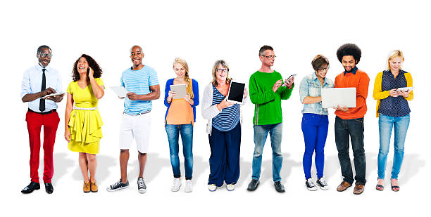 istock Casual Group Diverse People Social Variation Row Concept 470598274