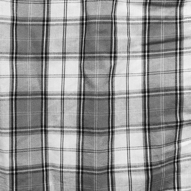 istock Black and white linen crumpled tablecloth. 470598753