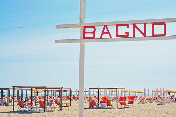 istock Italian holiday! Bagno - bath, Italian beach 470601657