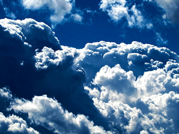 Clouds Trees White and blue Stromy clouds earth's atmosphere stock pictures, royalty-free photos & images