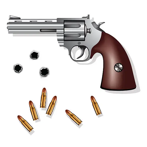 Vector illustration of Revolver