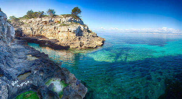 Secret Beach in Mallorca stock photo